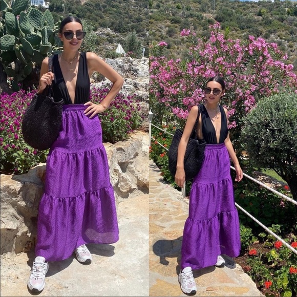 ZARA Voluminous midi skirt 7149/047 - Picture 8 of 17